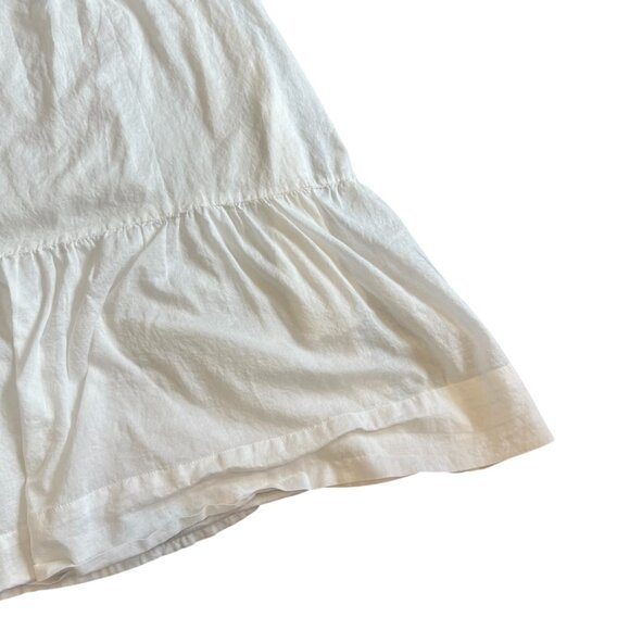 Vince White Shift Dress Fit N Flare Sleeveless Eyelet 100% Cotton Size Large - Picture 11 of 14